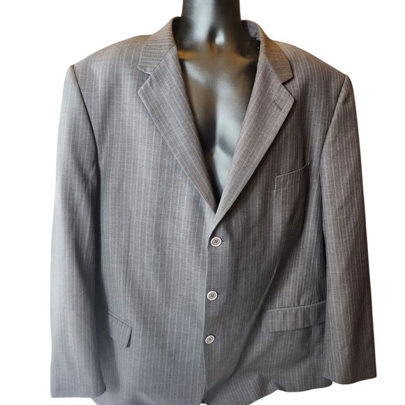 Firado Rome Italy Wool Suit Jacket 54L US Blazer Sport Coat Super 130s Italian - Picture 1 of 16